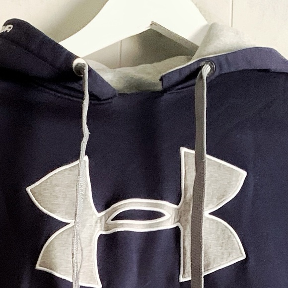 UNDER ARMOUR Storm Shield Thermal Hoodie Blue & Gray Youth XLarge - Picture 4 of 4